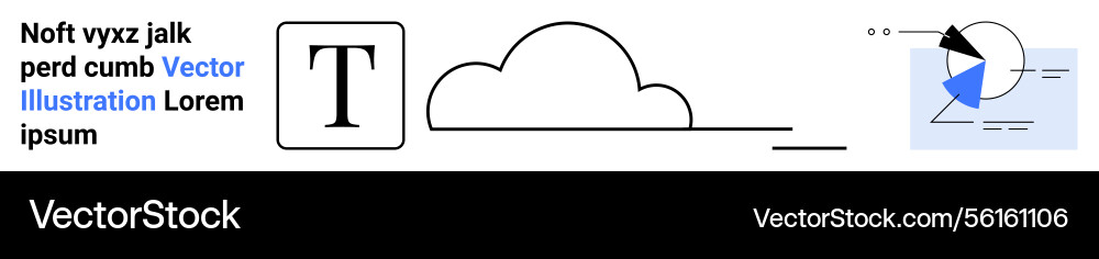 Minimalist graphic elements with text cloud Minimalist graphic elements with text cloud vector image