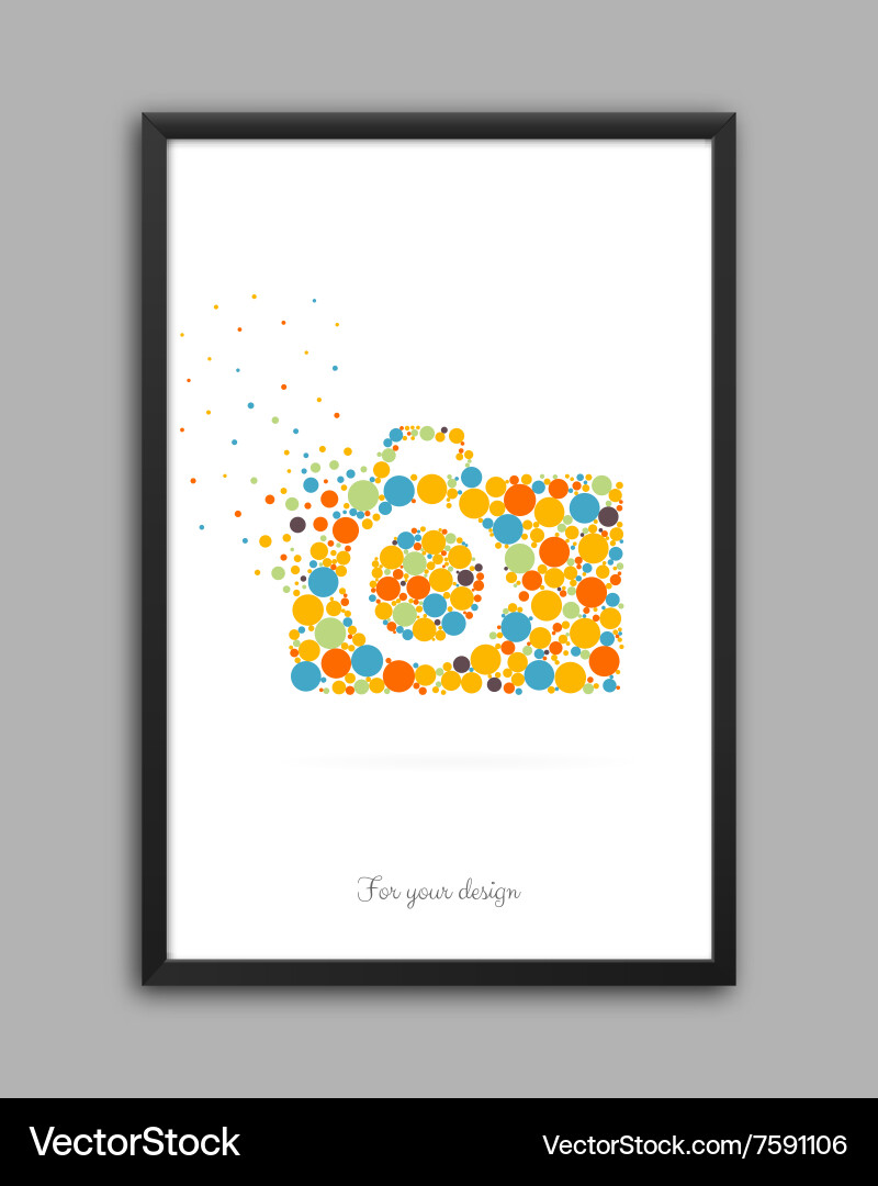 Object in frame Vector Image