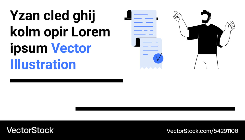 Professional presentation with text checkmarked Professional presentation with text checkmarked vector image