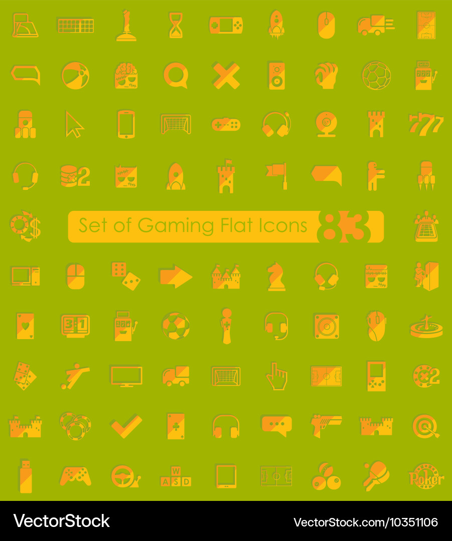 Set of game icons Vector Image