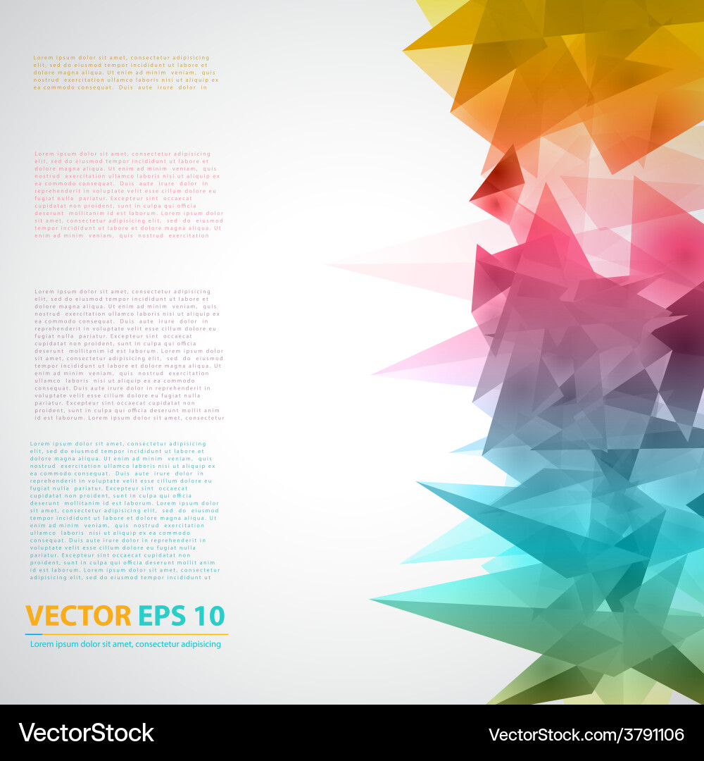 Triangles pattern background vector image