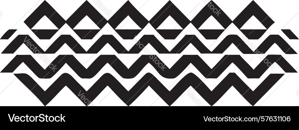 Wavy zigzag gradient pattern dynamic fluid vector image