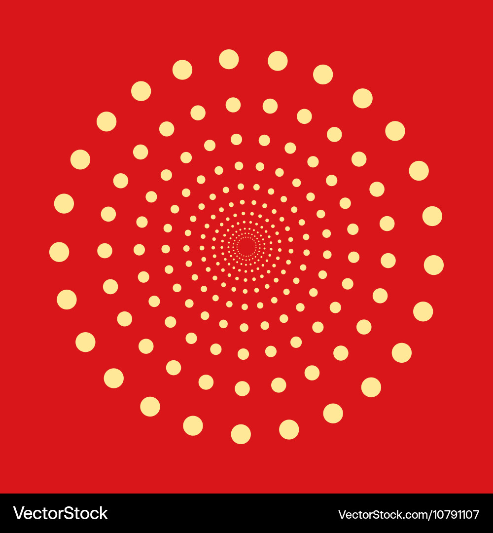 Abstract dotted shape design element Vector Image