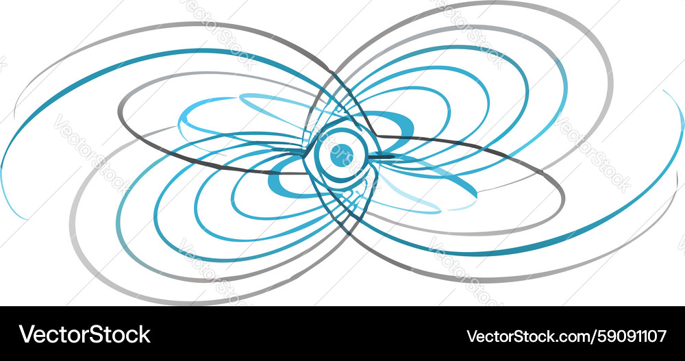 Abstract Energy Vortex Flow Vector Image