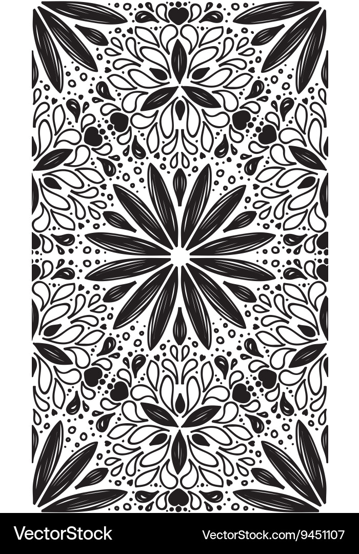 Abstract geometric seamless pattern with hand drow vector image