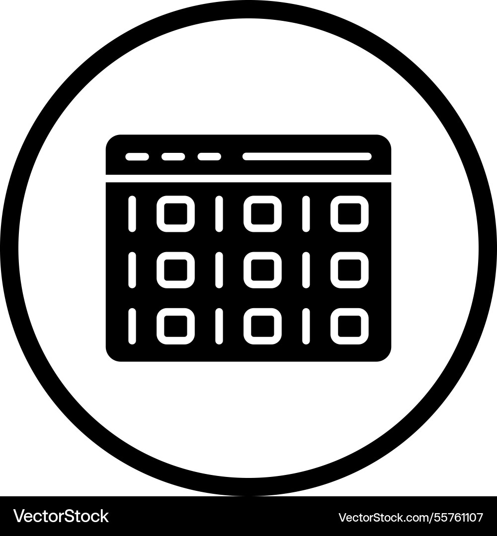 Binary code icon design vector image