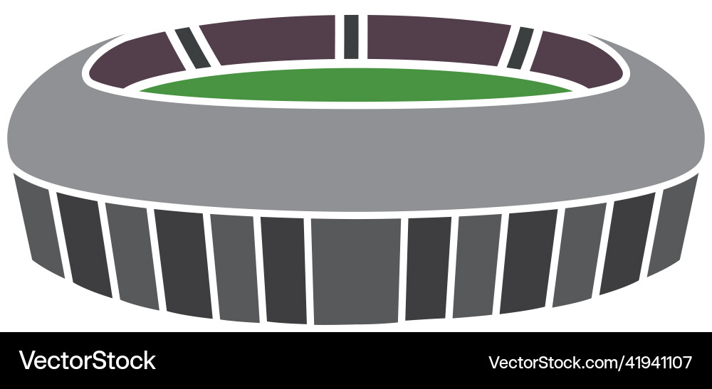 Isolated circle open stadium Vector Image