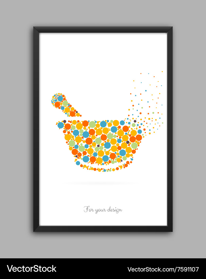 Object in frame Vector Image