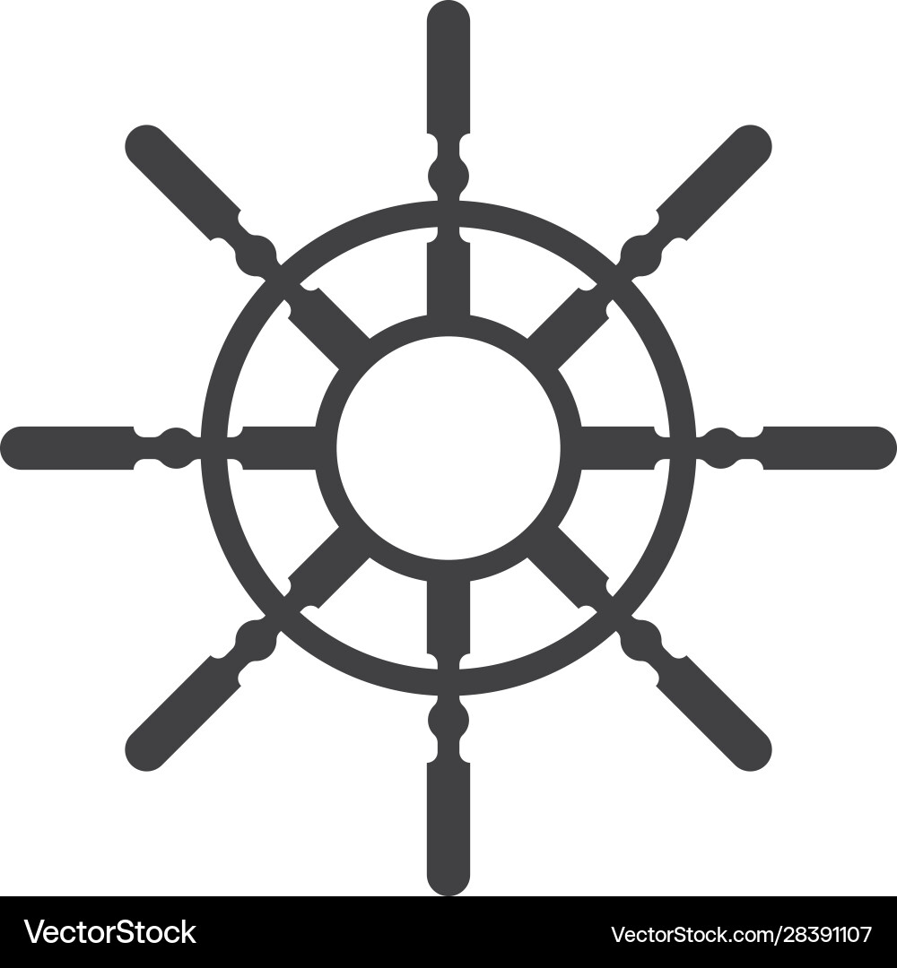 Schiffsrad Icon Schiffsrad Icon vektorbild