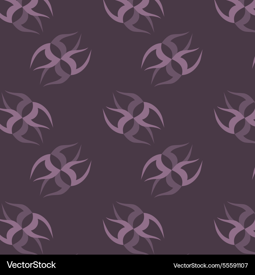 Seamless pattern of abstract geometric elements Vector Image