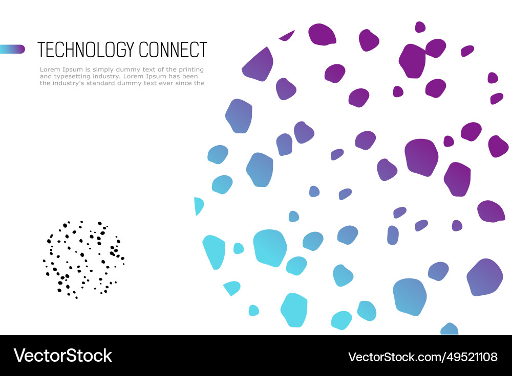 Abstract background circle round vector image
