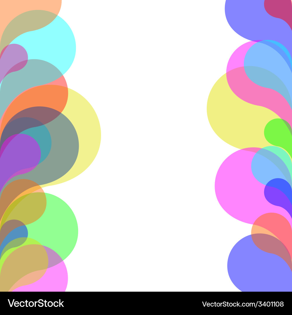 Abstract colorful background with bubbles vector image