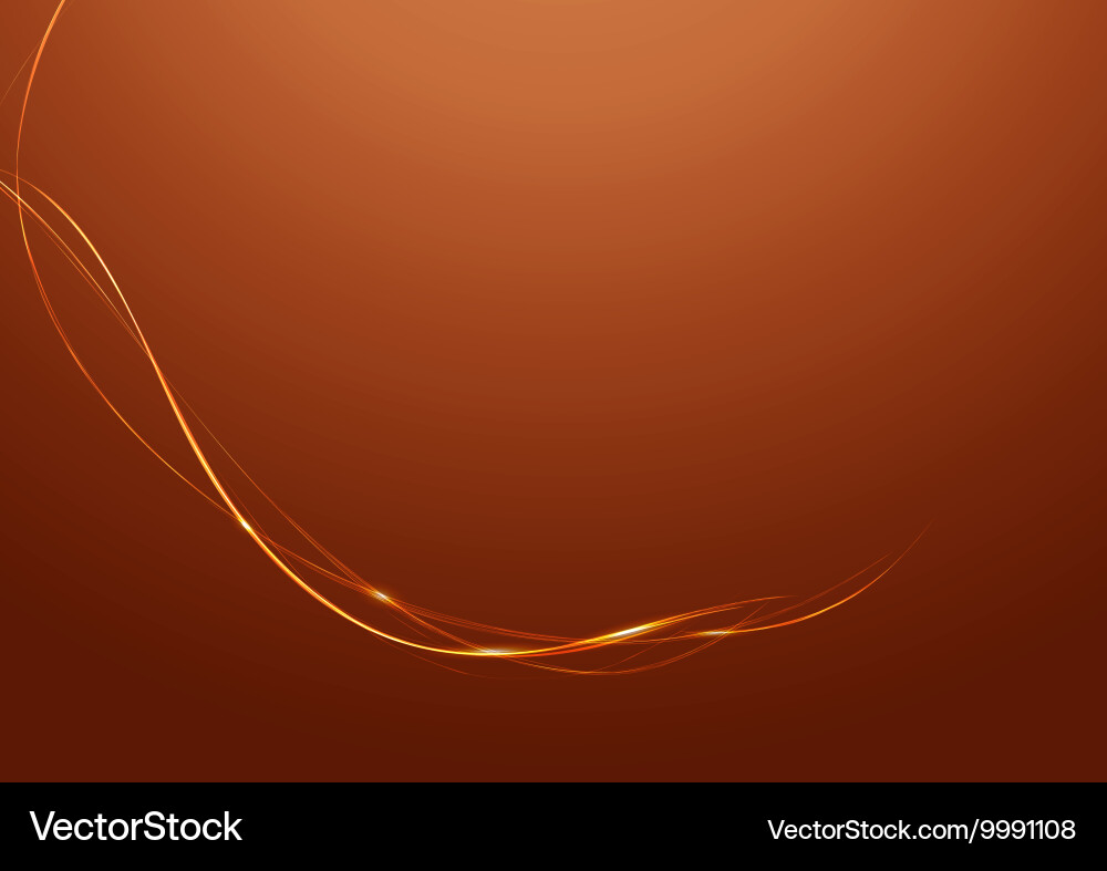 Abstract lines with brown background vector image
