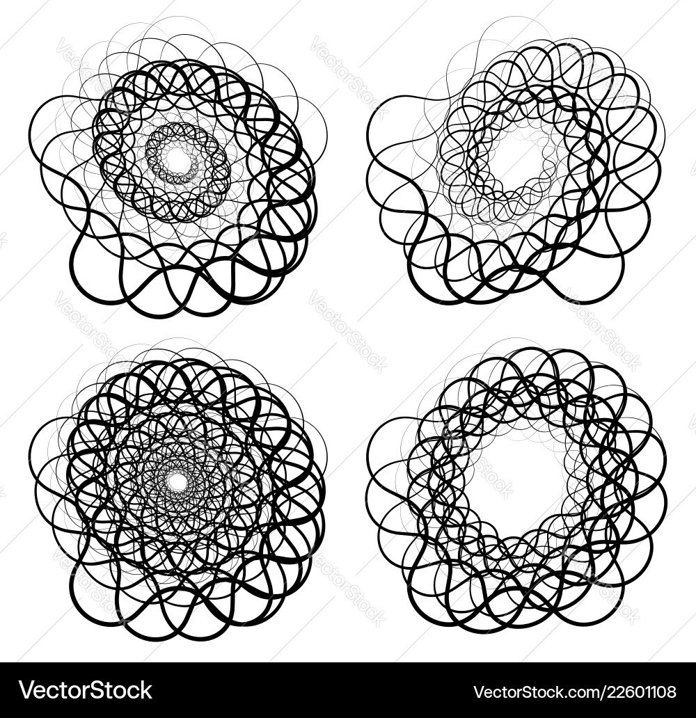 Abstract random squiggly spirally lines swirling Abstract random squiggly spirally lines swirling vector image