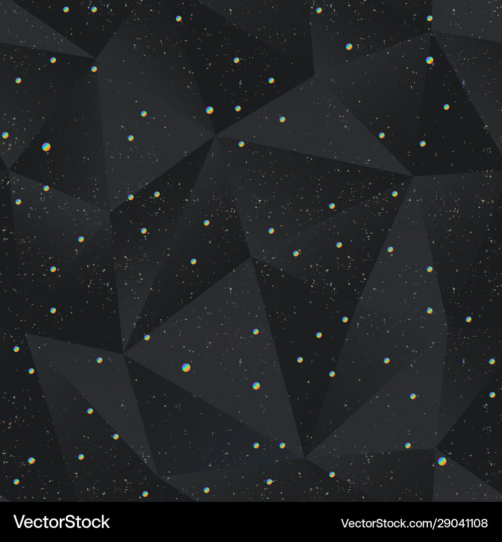 Black triangle seamless pattern with grunge effect Black triangle seamless pattern with grunge effect vector image