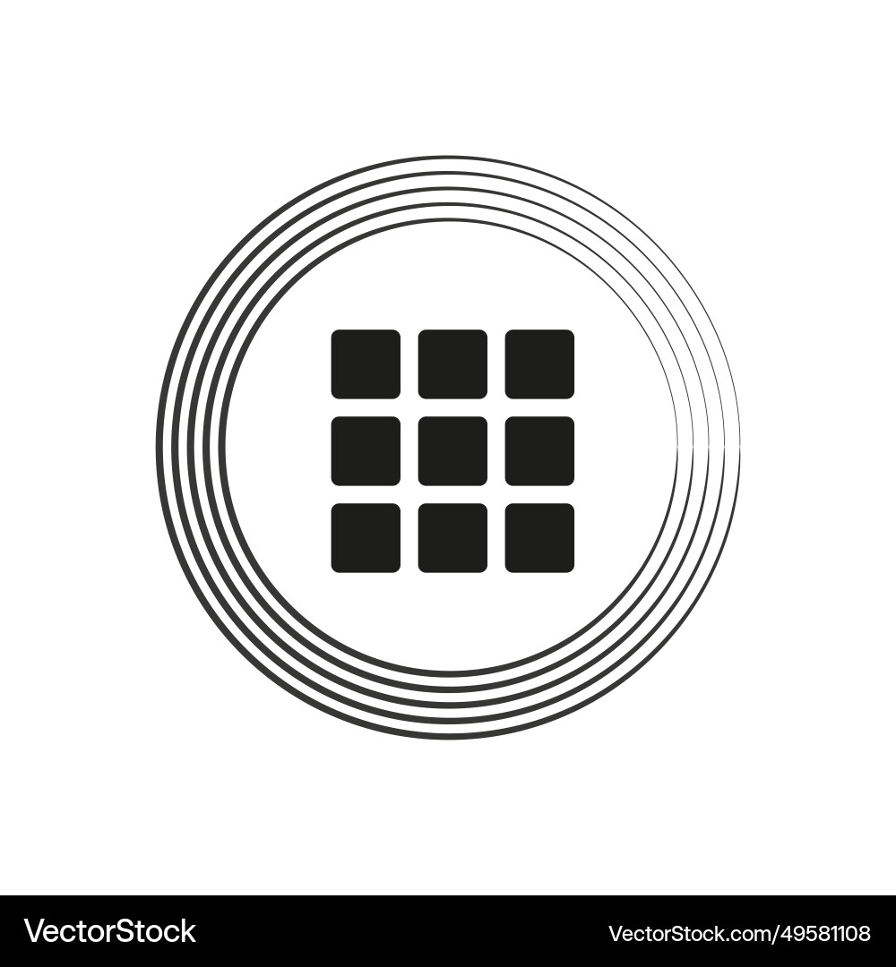 Gallery view display options icon vector image
