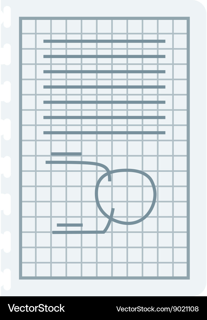 Graph sketch vector image