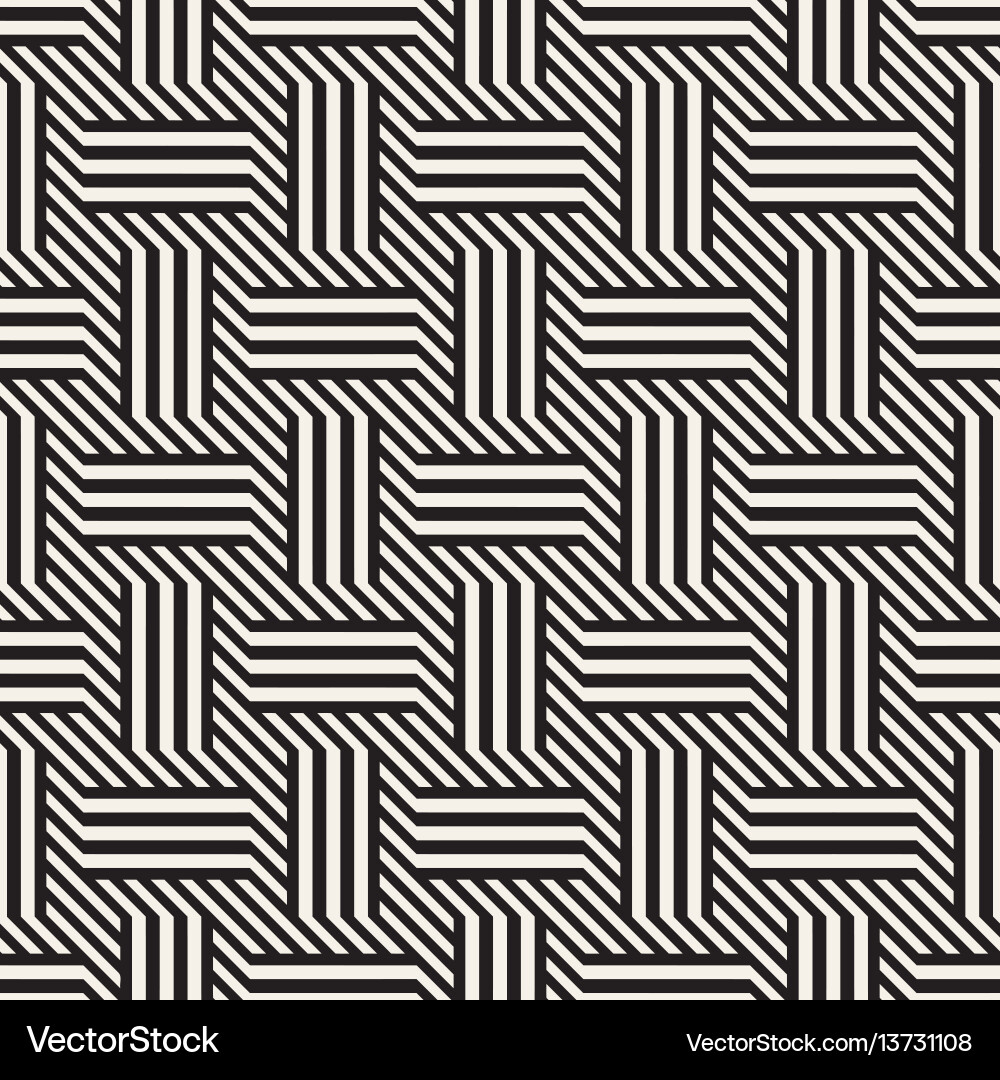Modern Interlocking Lines Pattern vector image