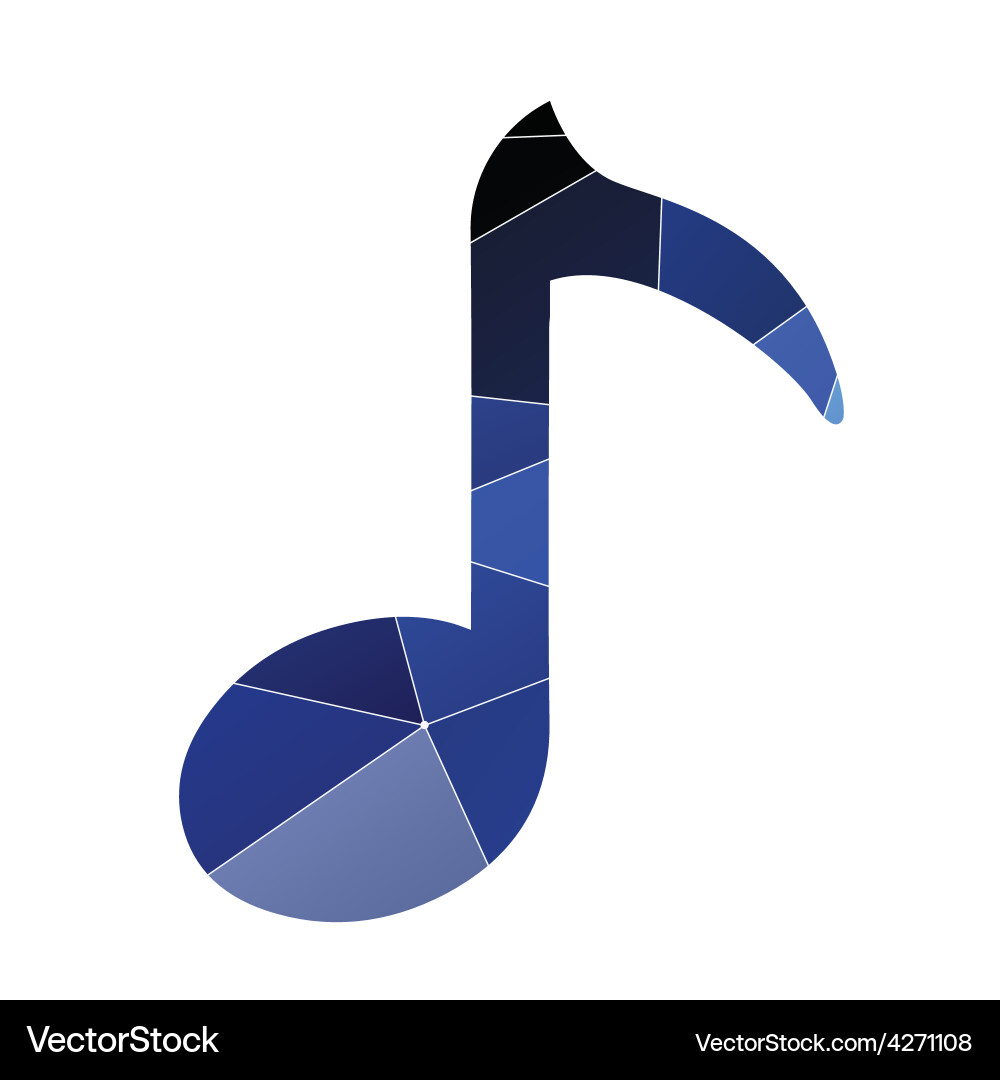Note icon abstract triangle vector image