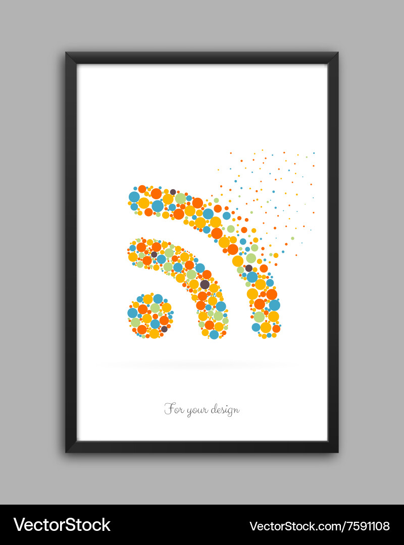 Object in frame Vector Image