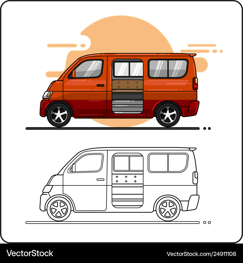 Public transportation easy editable Public transportation easy editable Vector Image