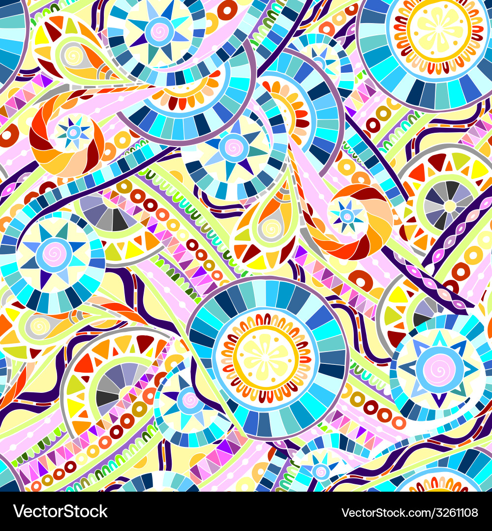 Seamless pattern with doodle feathers Vector Image