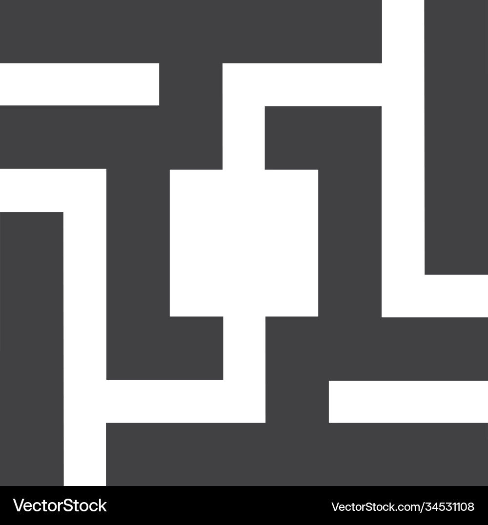 Square cube logo - block element abstract finance Square cube logo - block element abstract finance vector image