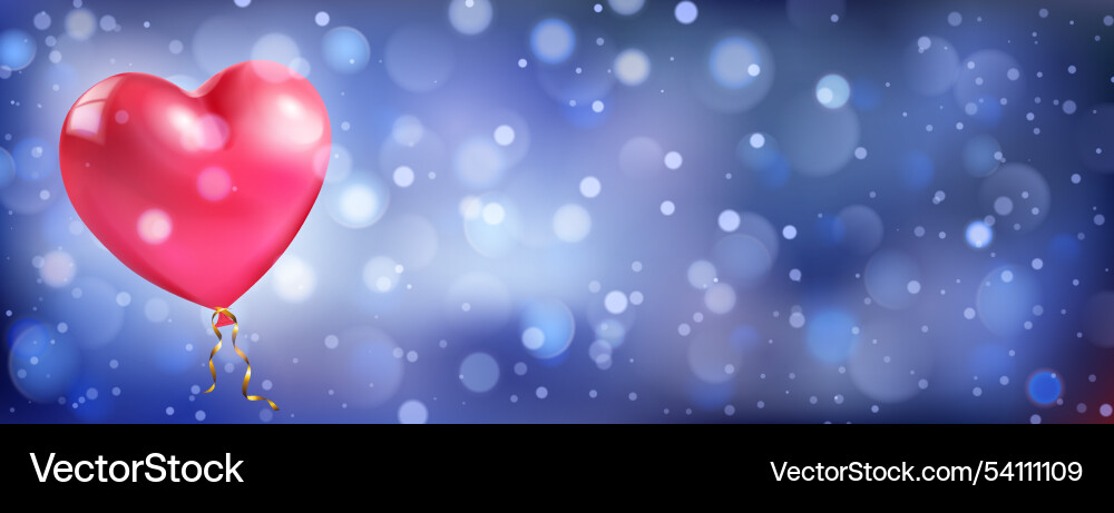 Abstract bokeh background with hearts Vector Image