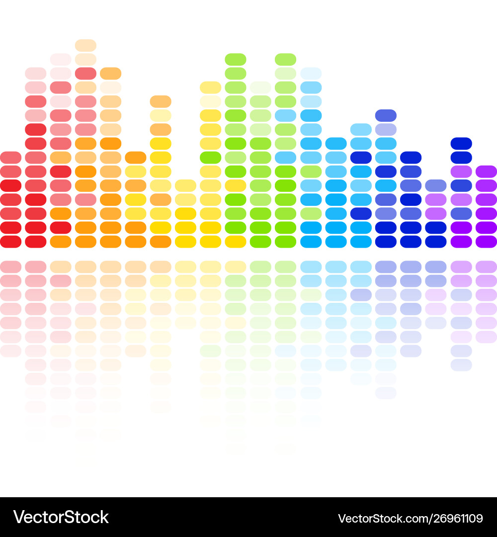 Abstract equalizer with reflection vector image
