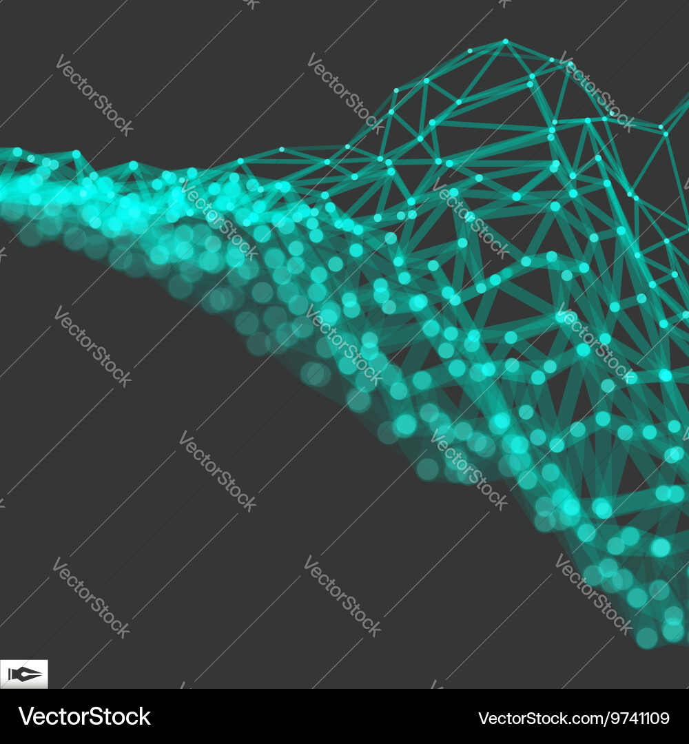 Abstract Network Technology Background vector image