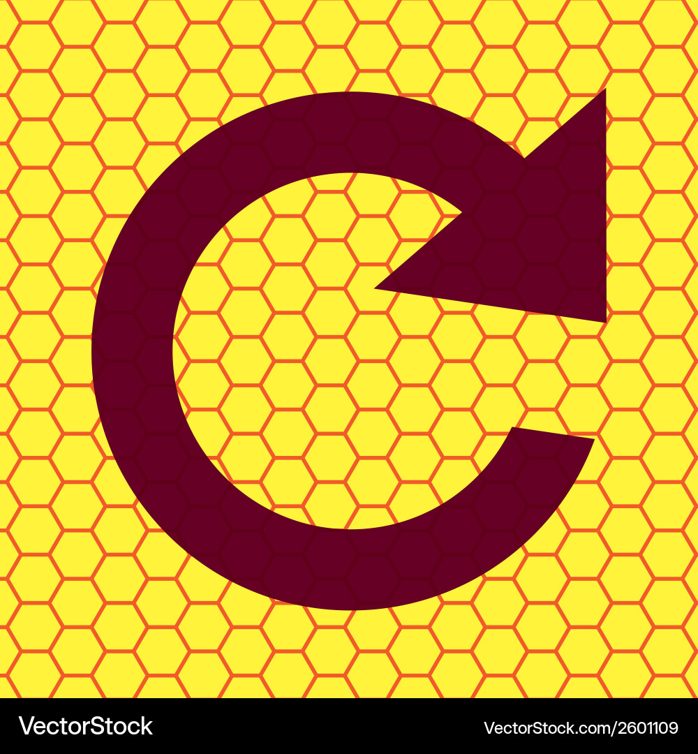 Arrow update flat modern web button and space vector image