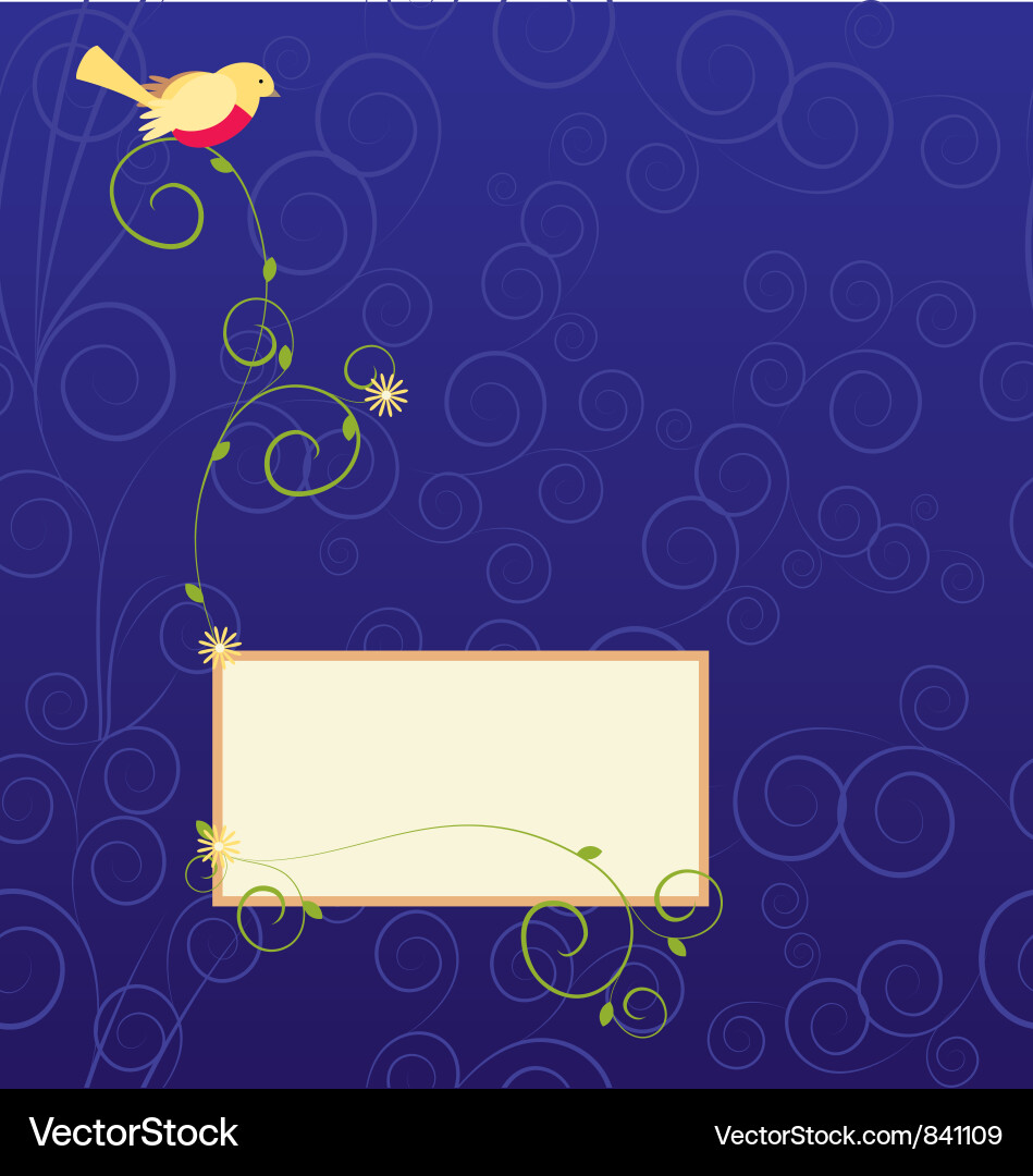 Bird frame Vector Image