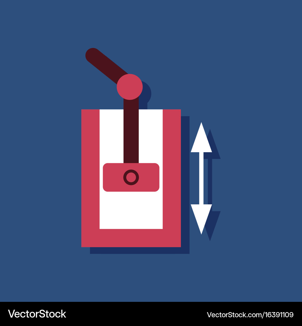 Flat icon design collection pressure in engine Vector Image