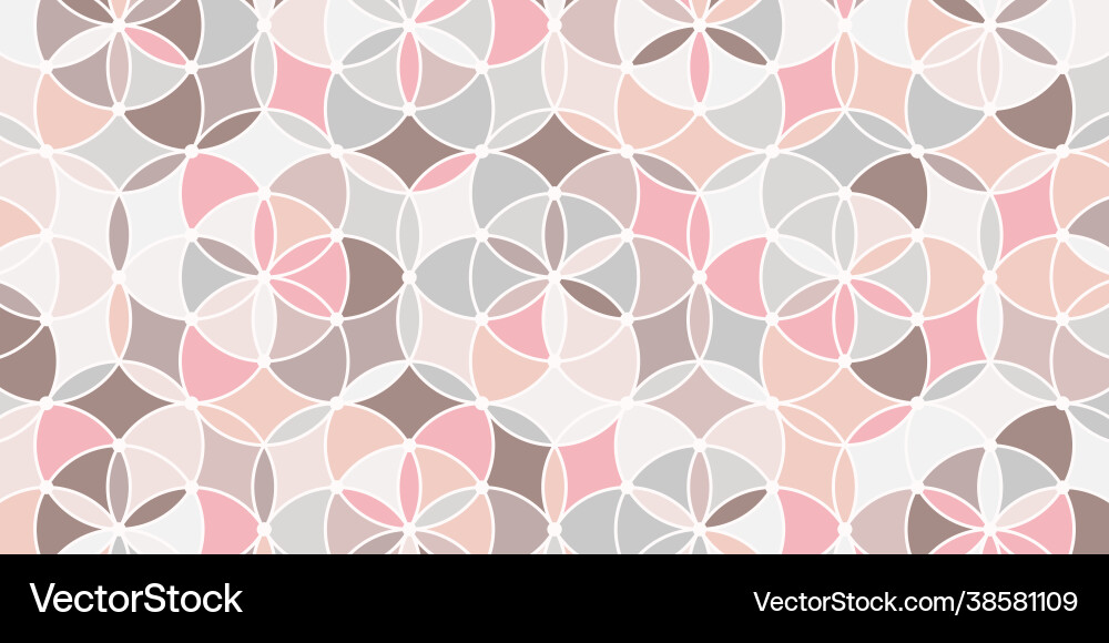 Geometric pattern circle overlapping Geometric pattern circle overlapping vector image