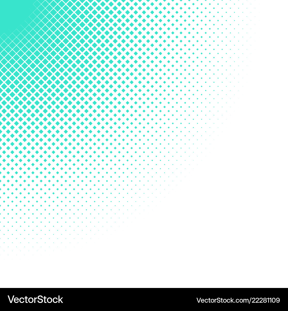 Halftone diagonal square pattern background vector image
