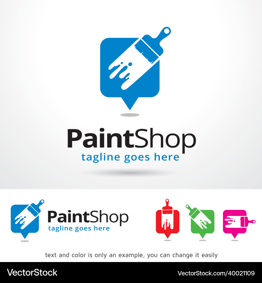 Logo-Schablone für den Shop Logo-Schablone für den Shop vektorbild