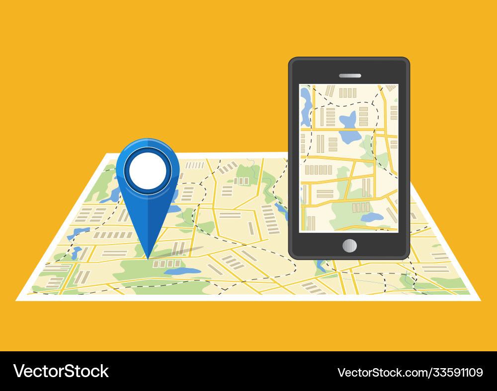 Map concept navigation delivery Map concept navigation delivery vector image