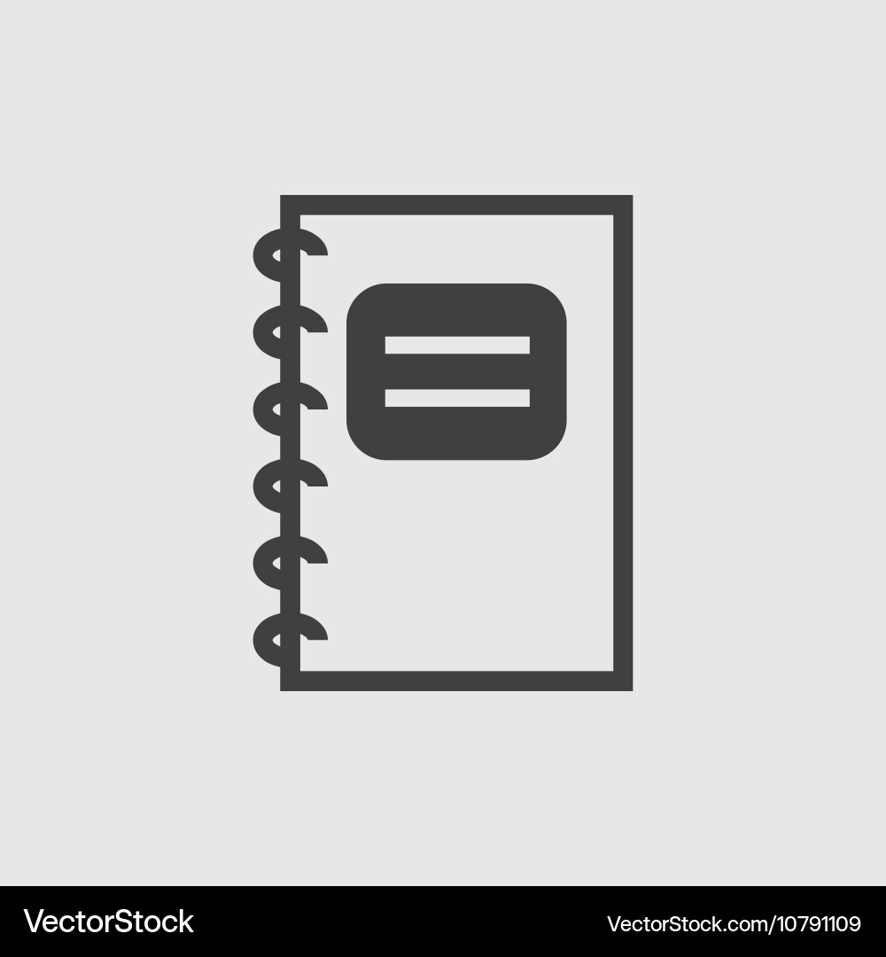 Notebook icon vector image