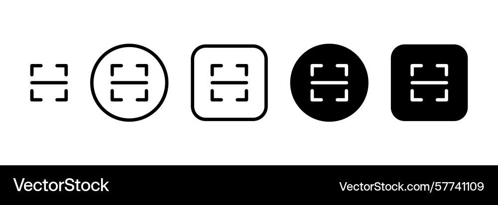 Scannen von Qr-Code-Icon-Set oder Scan-Zeichen Scannen von Qr-Code-Icon-Set oder Scan-Zeichen vektorbild