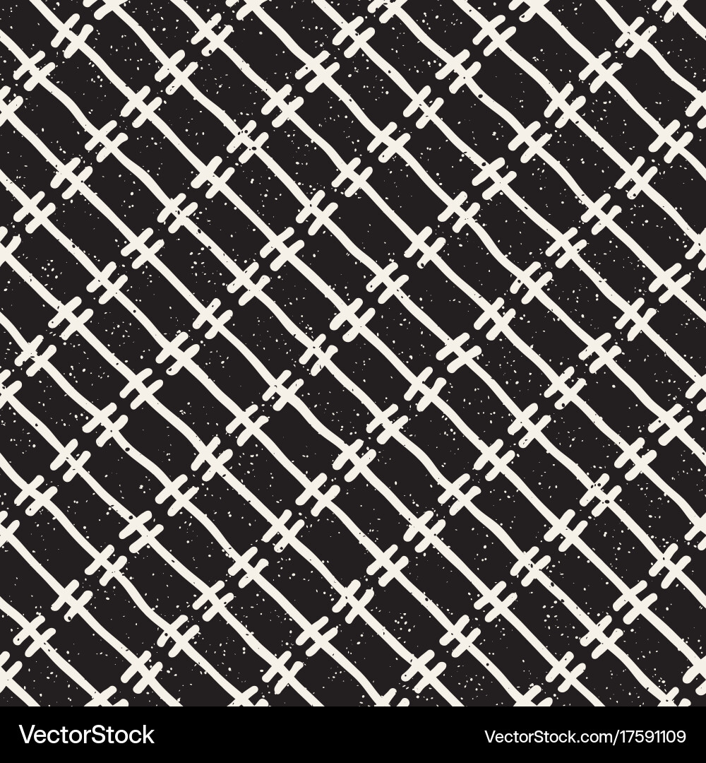 Seamless pattern with hand drawn lines abstract vector image