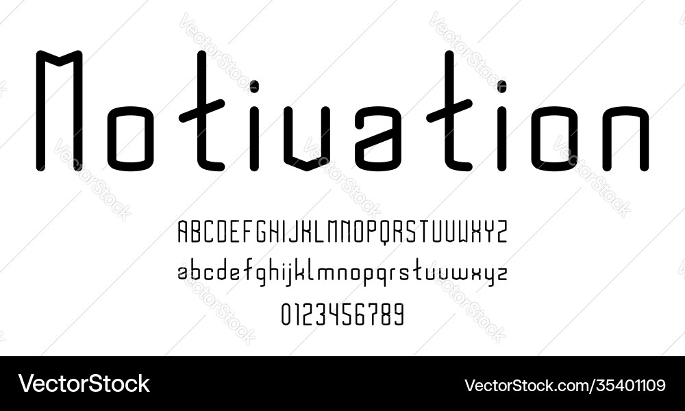 Set alphabets font letters and numbers Set alphabets font letters and numbers vector image