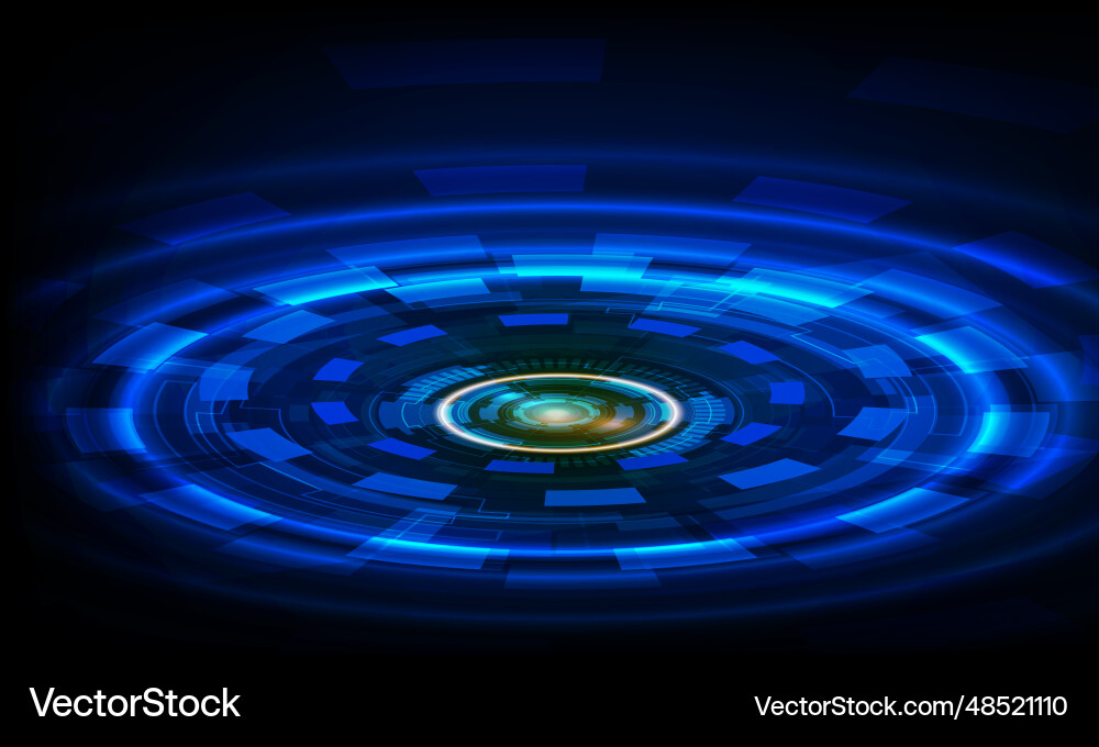 Abstract technical graph of bitcoin in futuristic vector image
