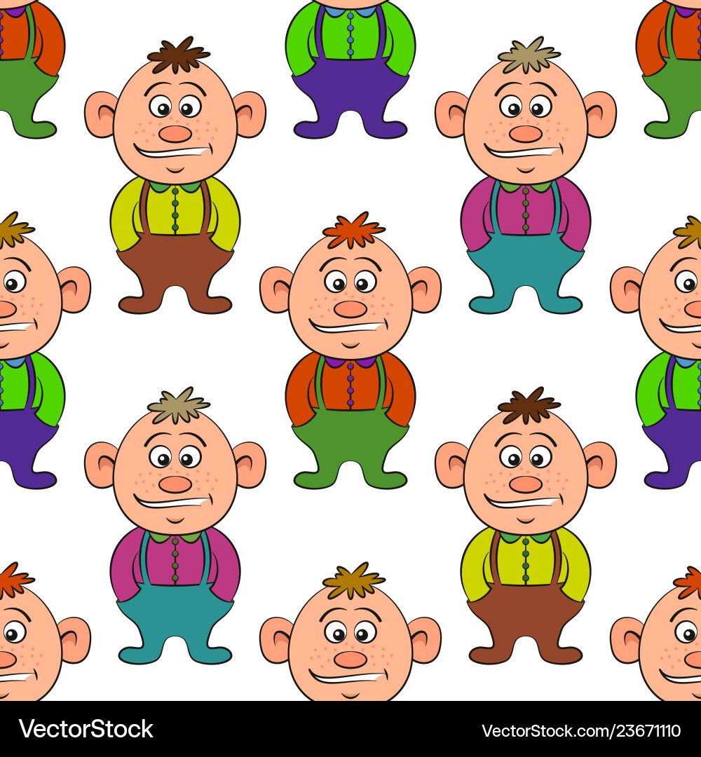 Baby boy seamless pattern Baby boy seamless pattern vector image