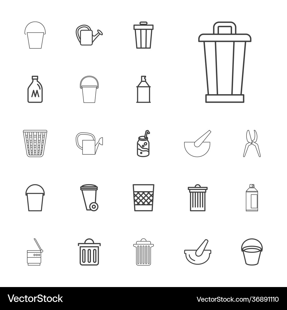 Can icons Vector Image
