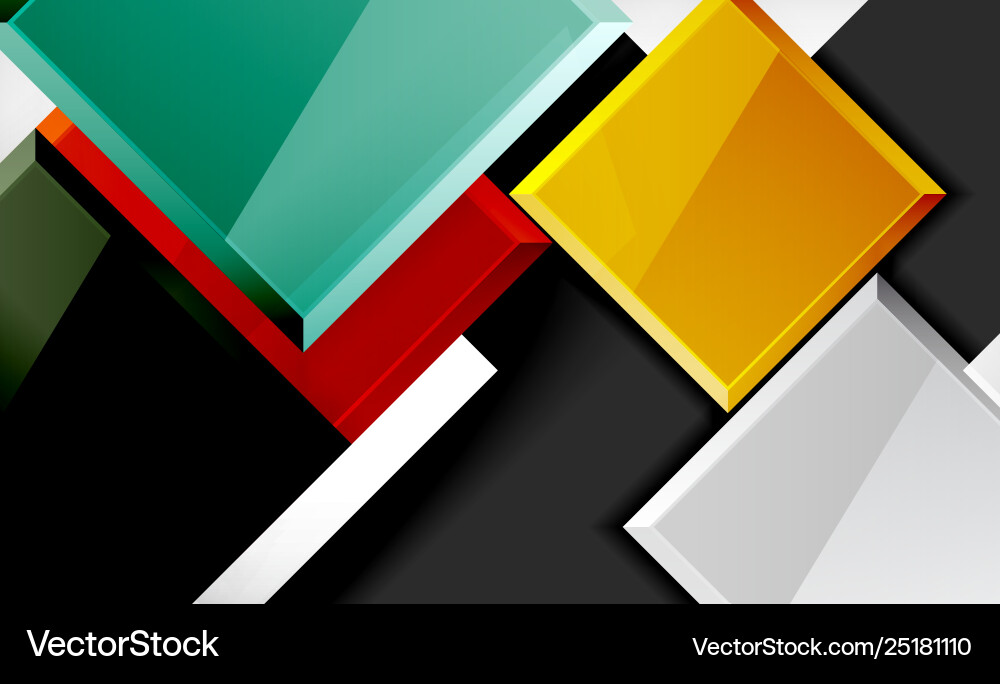Colorful square and rectangle blocks background Colorful square and rectangle blocks background vector image