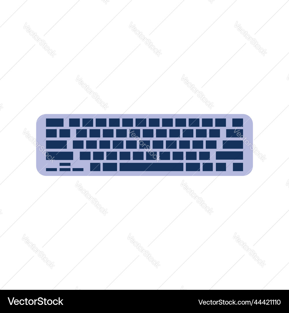Full-size computer keyboard vector image