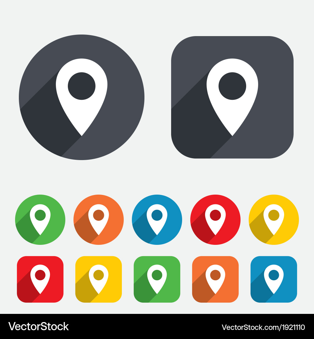 GPS Location Pointer Icon vector image