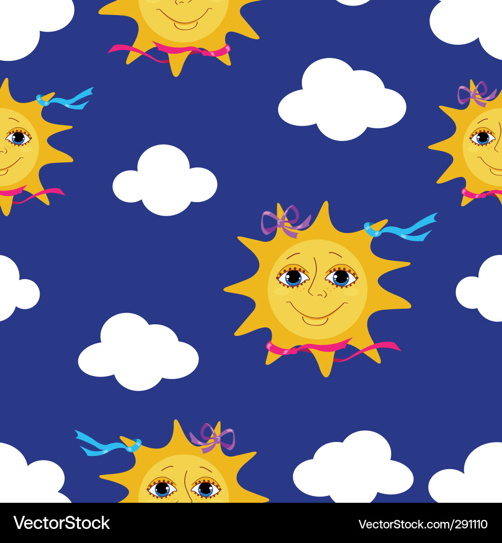 Sun pattern vector image