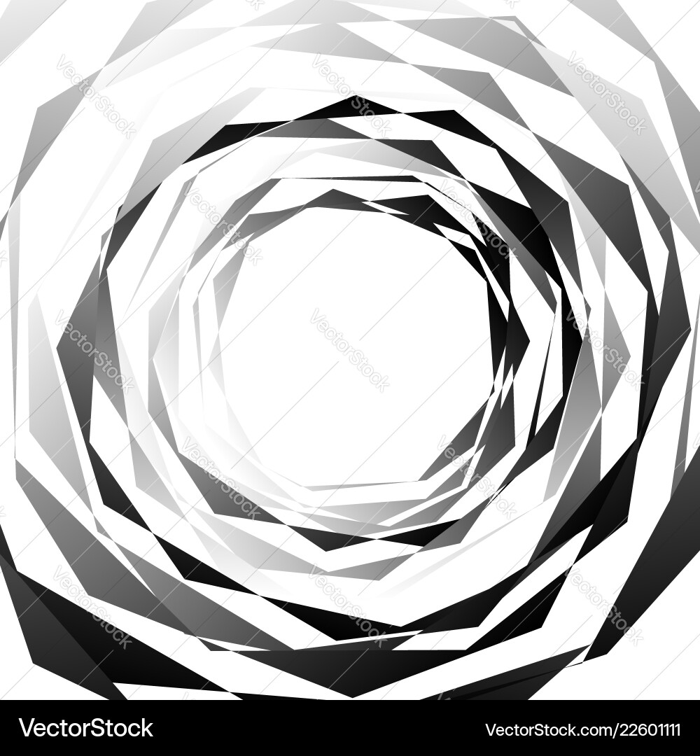 Edgy angular monochrome geometric element Edgy angular monochrome geometric element vector image