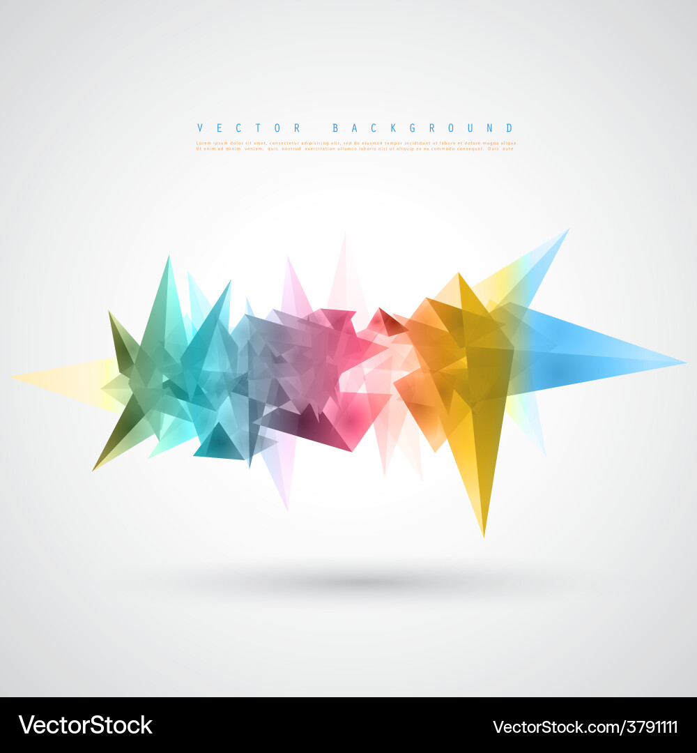Triangles pattern background vector image